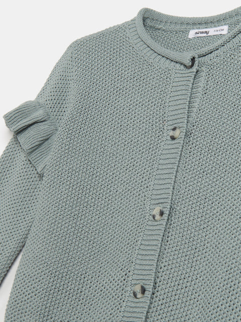 Sinsay Baby Girl's Mint Green Button-Front Cardigan | Sinsay In Lebanon