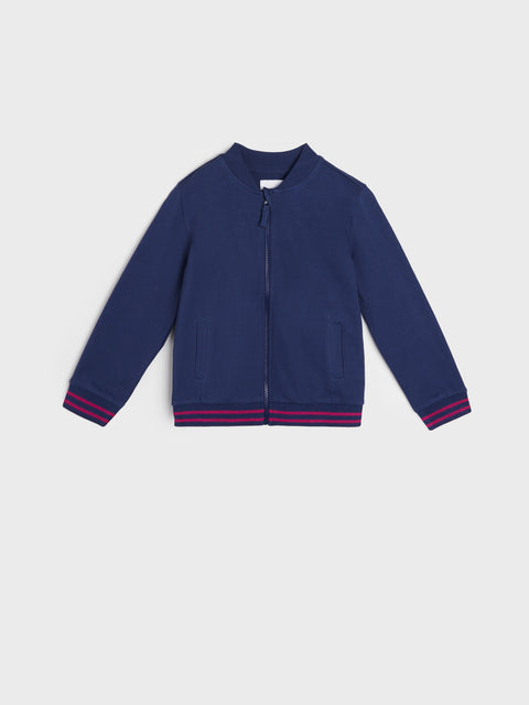 Sinsay Girl's Navy Blue Zip Up Jacket | Sinsay In Lebanon