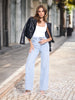 Sinsay Women's Light Blue Wide Leg High Waist Jeans | Sinsay In Lebanon