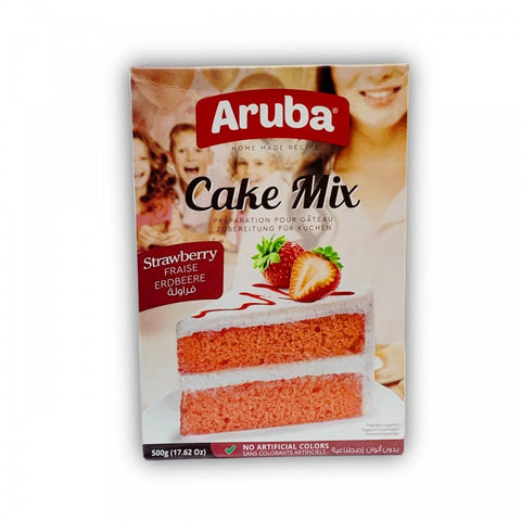 Aruba Cake Mix Strawberry 500g