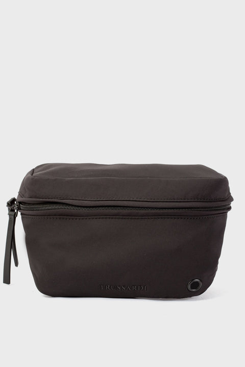 Trussardi Unisex Black Nylon Evin Belt Bag |Trussardi In Lebanon