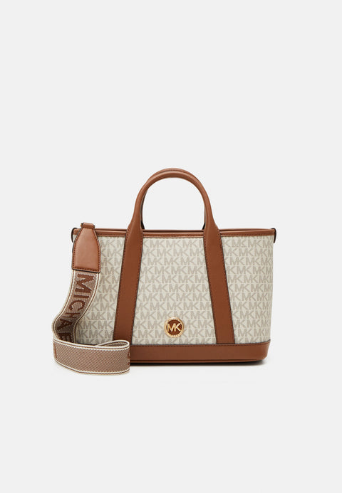 Michael Kors Women's Vanilla/Lugg Luisa Medium Signature Logo Satchel | Michael Kors In Lebanon