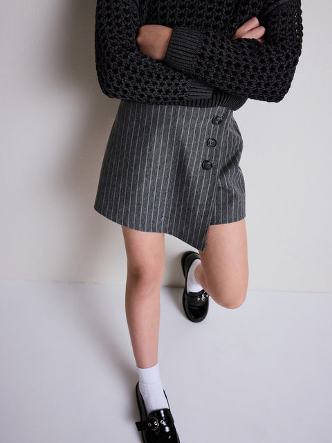 Reserved Girl's  Grey Skirt Short | Reserved In Lebanon