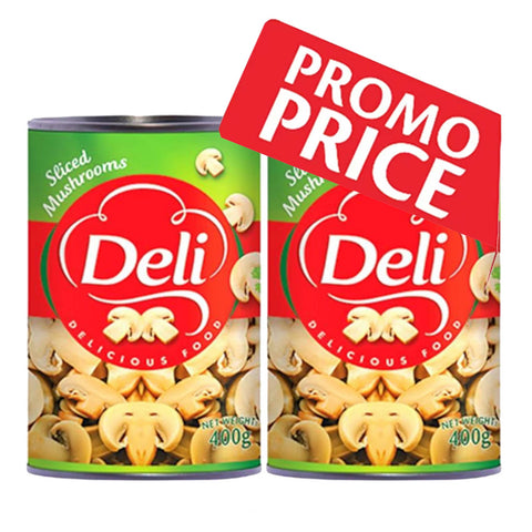 Deli Sliced Mushrooms 400g*2 (-20%OFF) | Deli In Lebanon