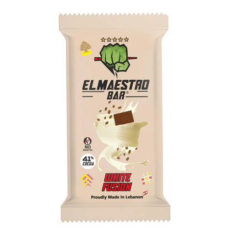 El Maestro White Fusion Chocolate Bar 60g | El Maestro In Lebanon