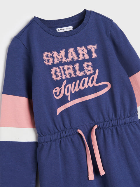 Sinsay Baby Girl's Navy Sweat Dress | Sinsay In Lebanon