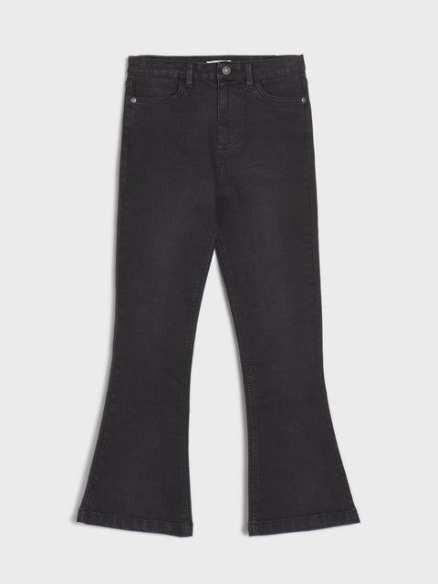 Sinsay Girl's Black Denim Flare Jeans | Sinsay in Lebanon