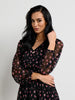 Sinsay Women's Black Floral Long Sleeves Dress | Sinsay In Lebanon