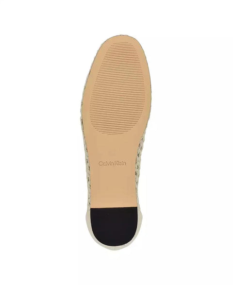 Calvin Klein Women's Off White Zatoria Woven Ballet Flats | Calvin Klein In Lebanon