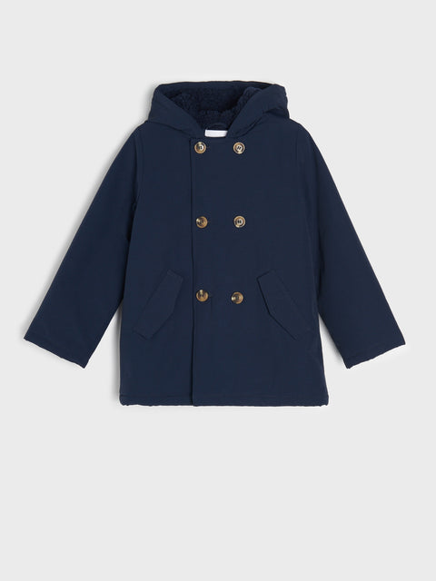 Sinsay Girl's Navy Puff Hooded Coat | Sinsay In Lebanon