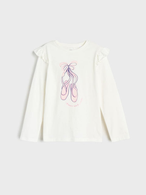 Sinsay Girl's White & Pink Pack Of 2 Long Sleeve Blouses | Sinsay In Lebanon