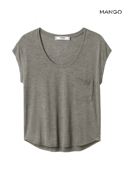 Mango Women's Grey Sleeveless Blouse| Mango in Lebanon