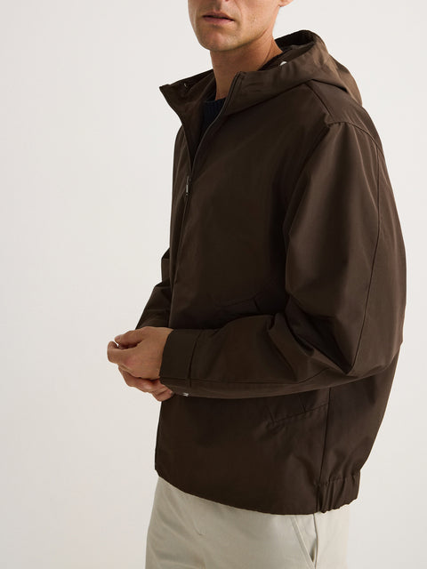 Reserved Men's Brown Hooded Jacket | Reserved In Lebanon