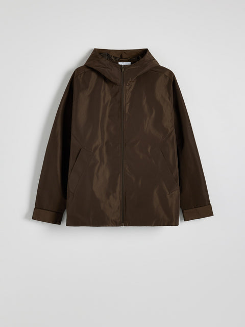 Reserved Men's Brown Hooded Jacket | Reserved In Lebanon