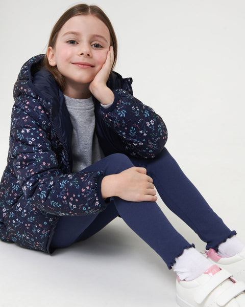 Sinsay Girl's Navy Rib Knit Leggings |Sinsay In Lebanon