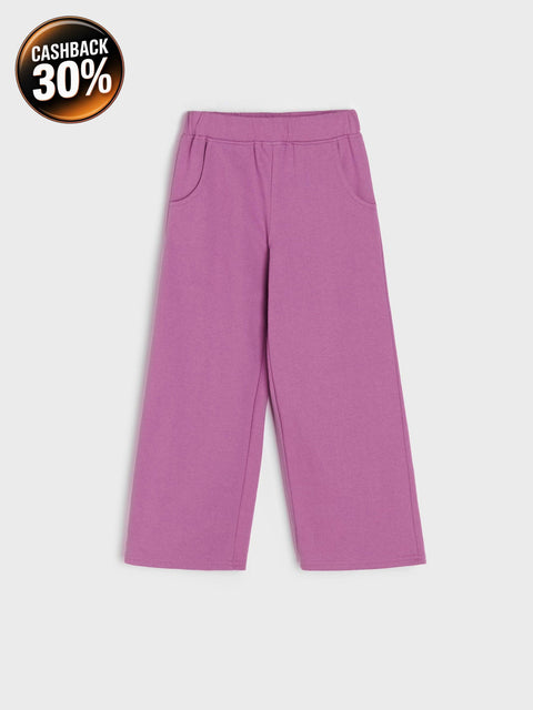 Sinsay Girl's Purple Wide Leg Sweatpants | Sinsay In Lebanon
