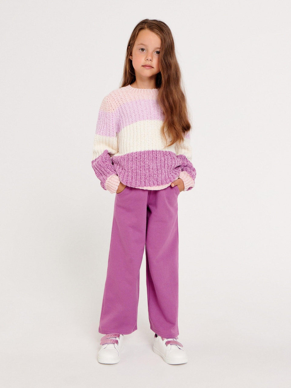 Sinsay Girl's Purple Wide Leg Sweatpants | Sinsay In Lebanon