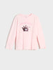 Sinsay Baby Girl's Pink Cotton Sequins Long Sleeve T-Shirt | Sinsay In Lebanon