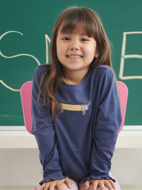 Sinsay Girl's Navy Sequins Long Sleeve Blouse |Sinsay In Lebanon