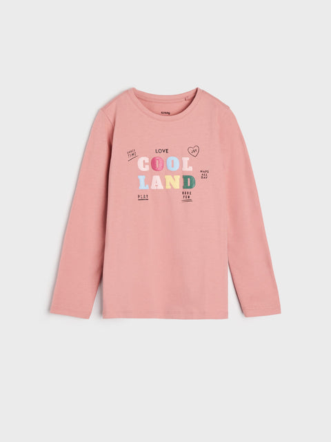 Sinsay Girl's Pink Long-sleeved Blouse | Sinsay In Lebanon