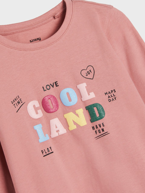 Sinsay Girl's Pink Long-sleeved Blouse | Sinsay In Lebanon