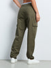 Sinsay Women's Olive Green Straight Legs Cargo Jeans | Sinsay In Lebanon