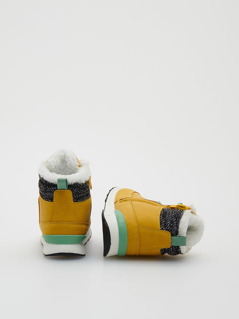 Reserved Baby Boy's Yellow Mustard Lace Up Ankle-High Boots | Reserved In Lebanon