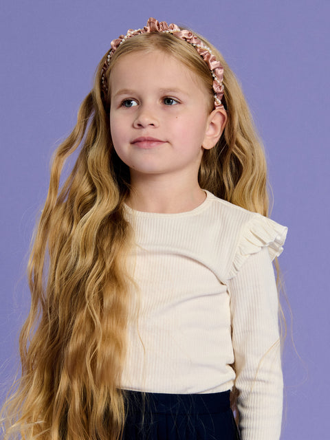 Sinsay Girl's White/Pink Long Sleeve Blouse With Ruffles 2-Pack | Sinsay In Lebanon