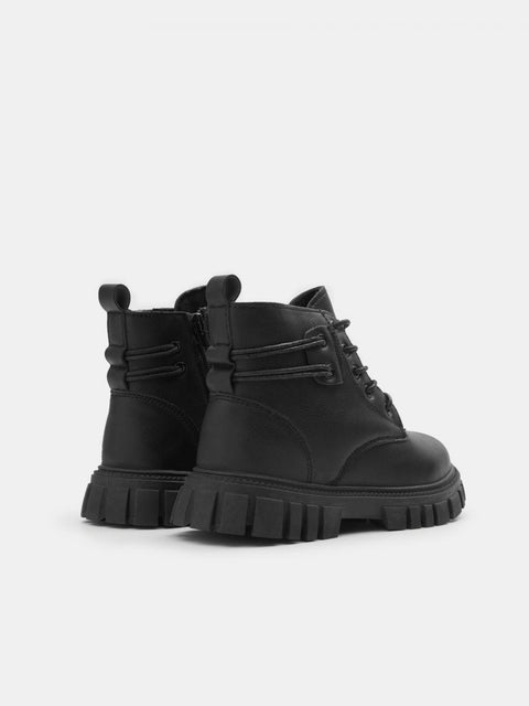 Sinsay Boy's Black Leather Ankle Boots | Sinsay In Lebanon