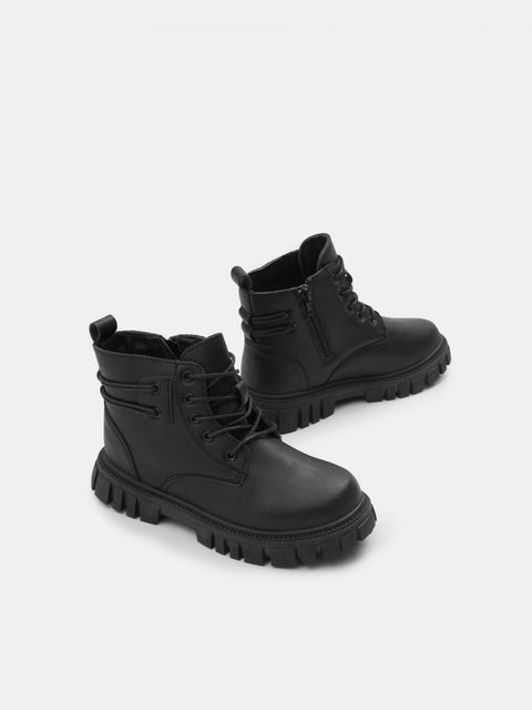 Sinsay Boy's Black Leather Ankle Boots | Sinsay In Lebanon
