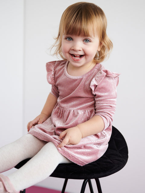 Sinsay Baby Girl's Pink Dress With Ruffle Details | Sinsay In Lebanon