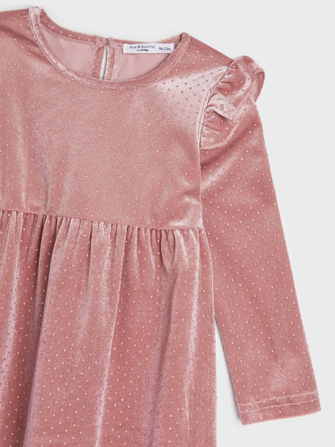 Sinsay Baby Girl's Pink Dress With Ruffle Details | Sinsay In Lebanon