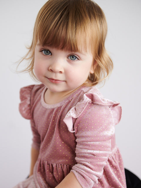 Sinsay Baby Girl's Pink Dress With Ruffle Details | Sinsay In Lebanon