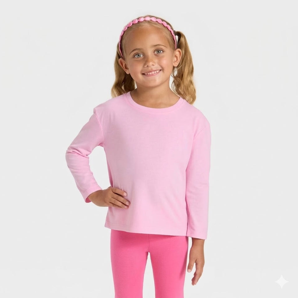 Cat & Jack Girl's Pink Long Sleeve T-Shirt | Cat & Jack In Lebanon