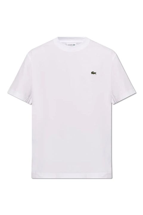 Lacoste Men's White Classic Crew Neck Soft Pima Cotton T-Shirt | Lacoste in Lebanon