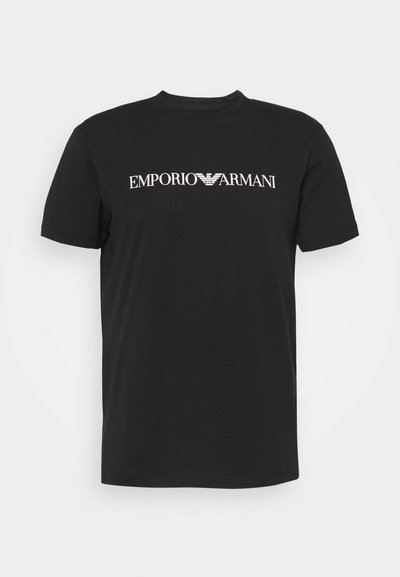 Emporio Armani Men's Washed Black   T-shirt | Emporio Armani in Lebanon