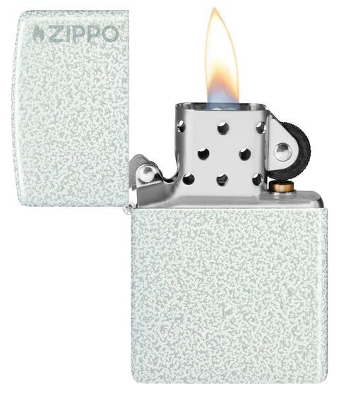 Zippo Silver Classic Glacier with Zippo Logo Metal Lighters |Zippo In Lebanon