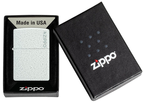 Zippo Silver Classic Glacier with Zippo Logo Metal Lighters |Zippo In Lebanon