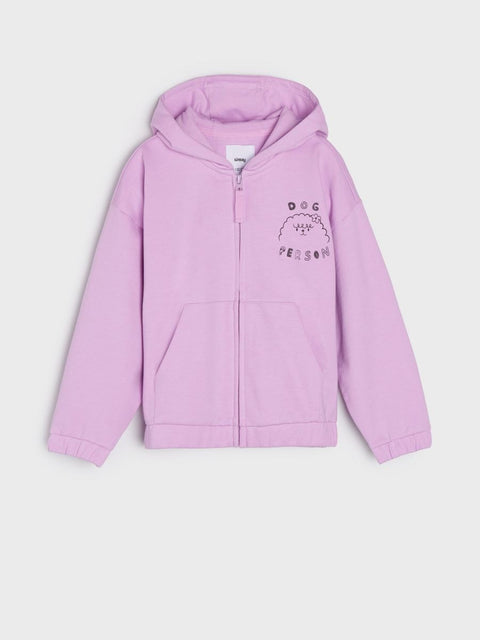 Sinsay Baby Girl's Pink Printed Long Sleeve Hooded Jacket |Sinsay In Lebanon