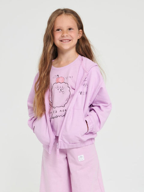 Sinsay Baby Girl's Pink Printed Long Sleeve Hooded Jacket |Sinsay In Lebanon