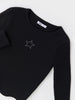 Sinsay Girl's Black Ribbed Long Sleeves Blouse | Sinsay In Lebanon