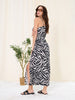 Sinsay Women's White & Black Zebra Printed Midi Dress | Sinsay In Lebanon
