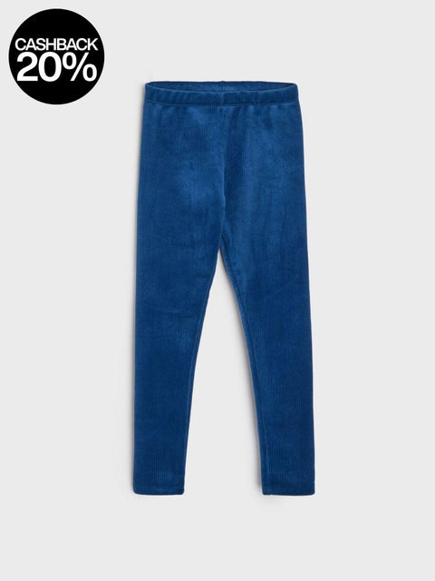Sinsay Baby Girl's Navy Velvet Leggings | Sinsay In Lebanon