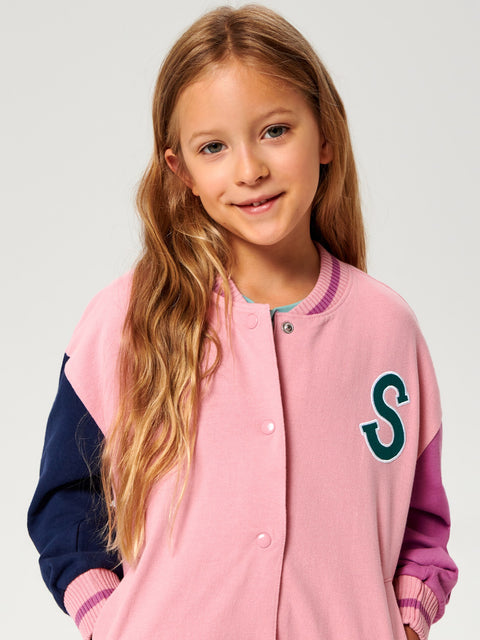 Sinsay Baby Girl's Pastel Pink Bomber Sweatshirt | Sinsay In Lebanon