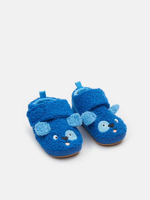 Sinsay Fox & Bunny Baby Boy's Mid Blue Velcro Fastening Panduf | Sinsay In Lebanon