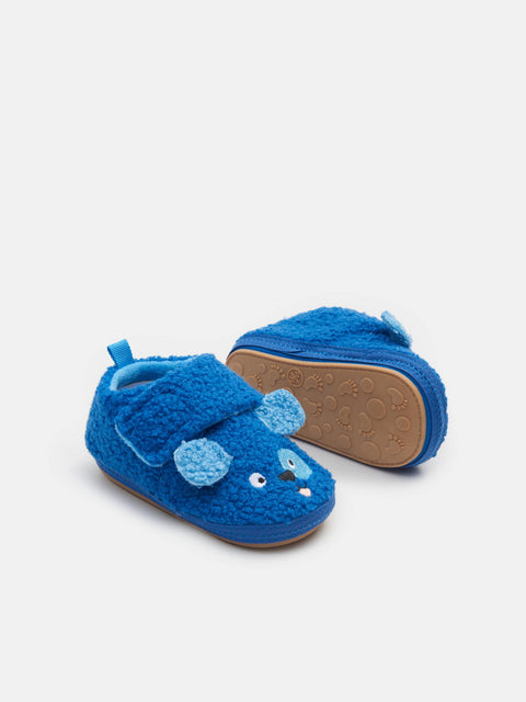Sinsay Fox & Bunny Baby Boy's Mid Blue Velcro Fastening Panduf | Sinsay In Lebanon