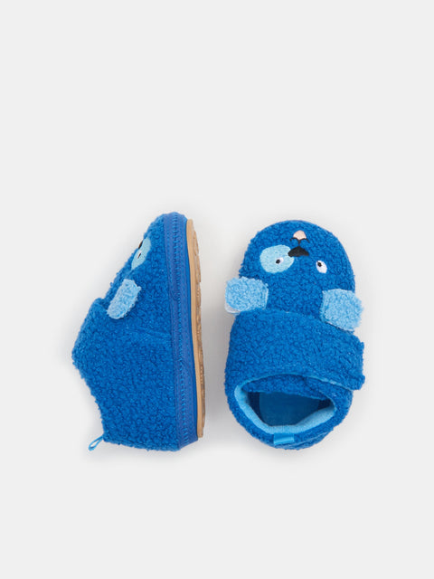 Sinsay Fox & Bunny Baby Boy's Mid Blue Velcro Fastening Panduf | Sinsay In Lebanon