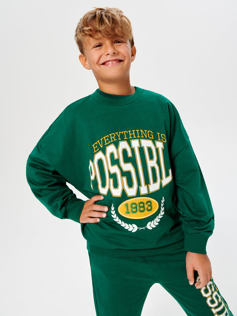 Sinsay Boy's Green Training-Style Sweatshirt | Sinsay In Lebanon