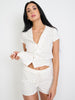 Sinsay women white floral 2 piece pajama set AYA