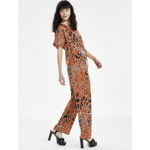 Bar III Women's Animal-Print Drawstring-Waist Pants | Bar III In Lebanon